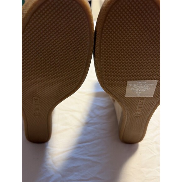 Unisa Wedge Tan Suede Ankle Winter Boots Women 8.5M Sherpa Lined Boho NEW - Picture 5 of 14